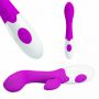 Wibrator punktu G Pretty Love Brighty silikonowy burgundowy 20 cm 30 trybów - 10